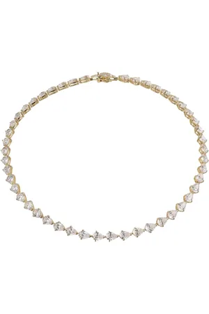 Anabela Chan 18kt yellow vermeil Nova Eternity diamond necklace