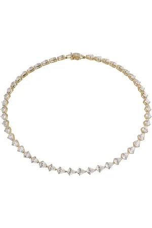 Anabela Chan 18kt yellow vermeil Nova Eternity diamond necklace