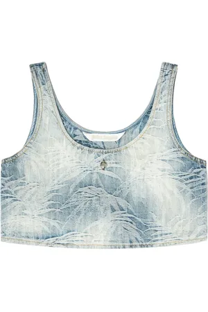 Palm Angels Palms denim top