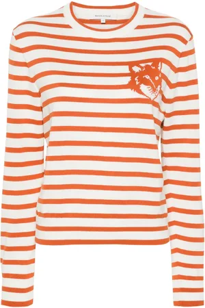 Maison Kitsuné Fox Head intarsia-knit jumper