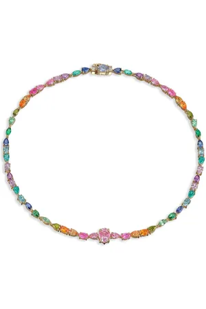 Anabela Chan 18kt vermeil Rainbow Spectra necklace