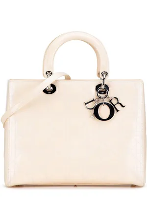 Dior 2004 Large Patent Cannage Lady Dior satchel