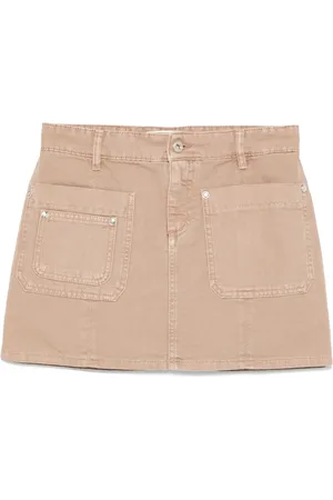 BLUMARINE Canvas mini skirt