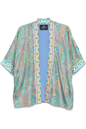 Etro Paisley-print open-front jacket