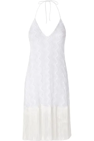 Missoni Fringed midi dress