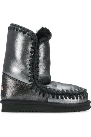 Mou Eskimo 24 metallic-finish ankle boots