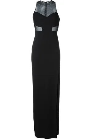 Emanuel Ungaro Mesh panel column dress