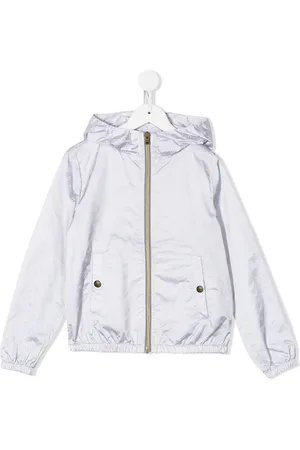 HERNO Metallic logo print hooded jacket