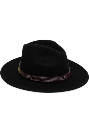 Kurt Geiger Rhinestone-embellished fedora hat