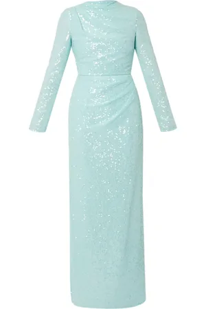Erdem Sequinned long-sleeve gown