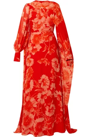 Erdem Draped long-sleeve gown