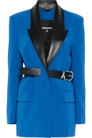 Patrizia Pepe Contrasting-collar blazer