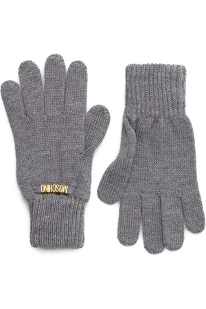 Moschino Logo-lettering gloves