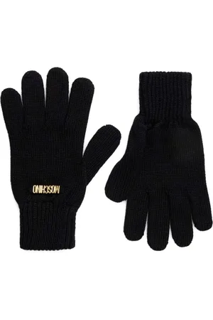 Moschino Logo-lettering gloves
