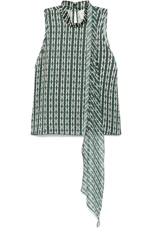 FORTE FORTE Geometric-print top