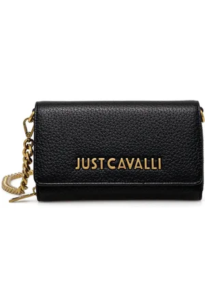 Roberto Cavalli Leather chain wallet