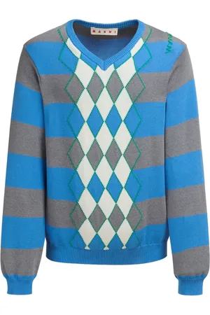 Marni Argyle intarsia-knit jumper