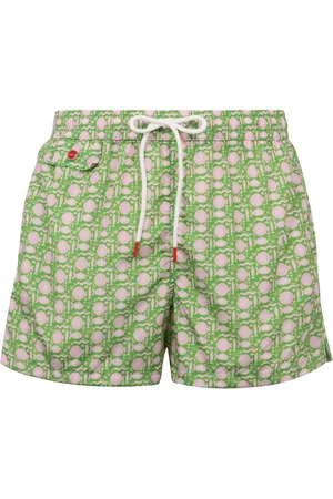 Kiton Graphic-print swim shorts