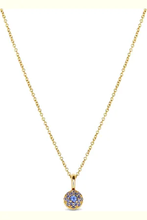 Dinny Hall 9K yellow Bon Bon sapphire necklace