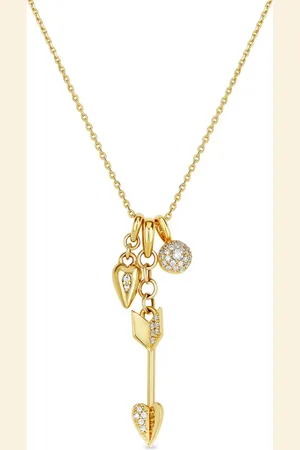 Dinny Hall 9K yellow My World diamond necklace