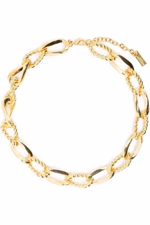 Saint Laurent Plated chainlink necklace