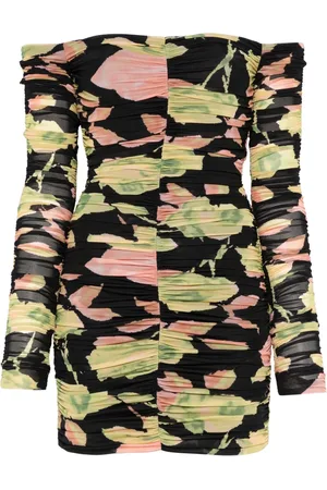 BLUMARINE Floral-print mini dress