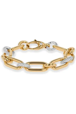 Pragnell 18K yellow and white gold Havana diamond bracelet
