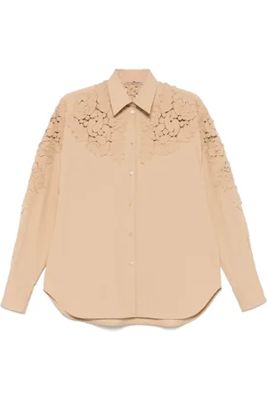 ERMANNO SCERVINO Floral-appliqu?? shirt