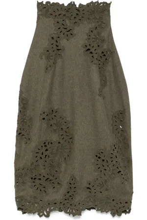 ERMANNO SCERVINO Floral-embroidered skirt