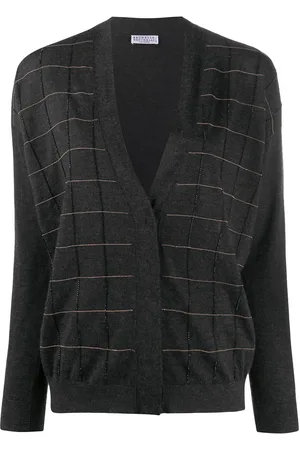 Brunello Cucinelli Checked classic cardigan