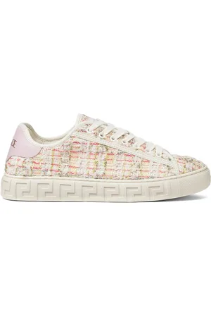 VERSACE Greca tweed sneakers