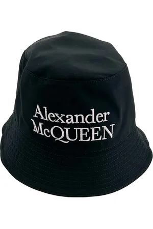Alexander McQueen Logo-embroidered reversible bucket hat