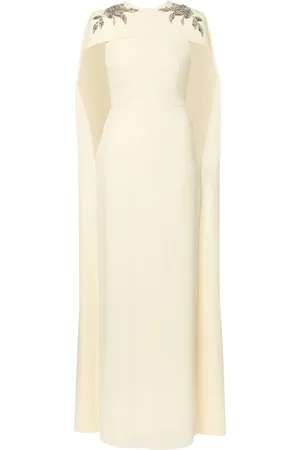 Erdem Cape-detail gown