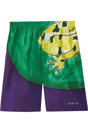 Burberry Printed elasticated shorts