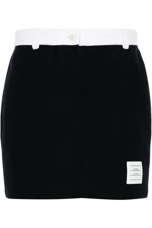 Thom Browne Logo-patch mini skirt