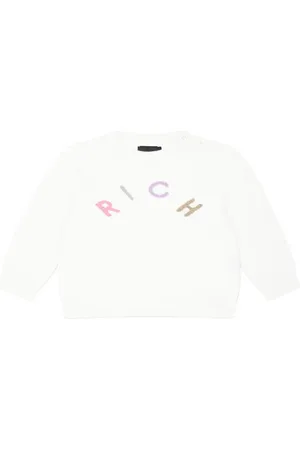 John Richmond Logo-intarsia sweater