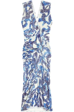 DRIES VAN NOTEN Sequin-embellished midi dress