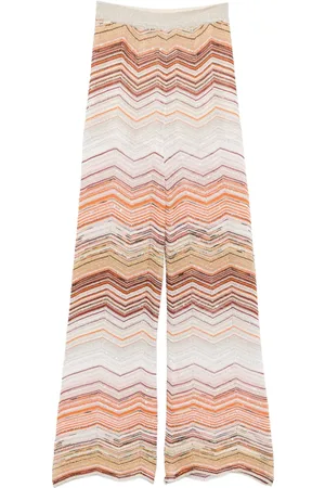 Missoni Chevron sequinned trousers