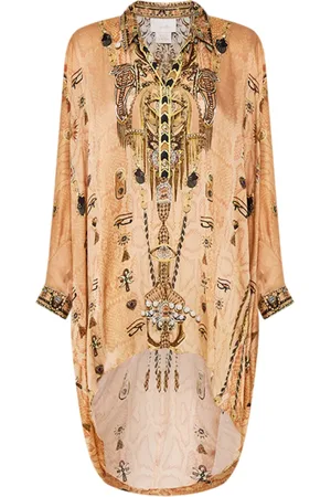 Camilla Draped button-up top