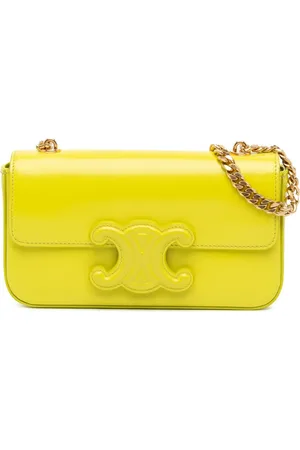 Céline 2022 Triomphe Calfskin Cuir Chain shoulder bag