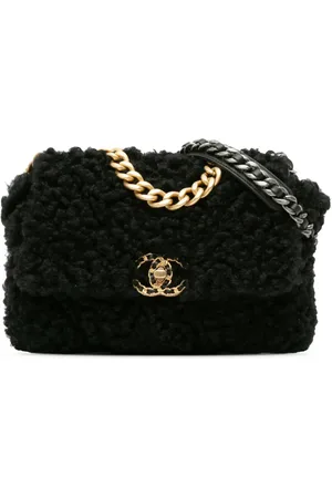 CHANEL 2020 Medium Shearling 19 Flap satchel