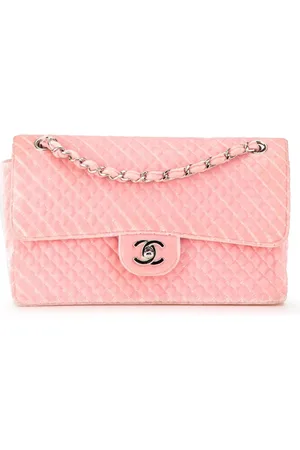 CHANEL 1996-1997 Medium Micro Quilted Velvet CC Flap shoulder bag
