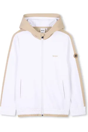 HUGO BOSS Logo-print zipped sweatshirt