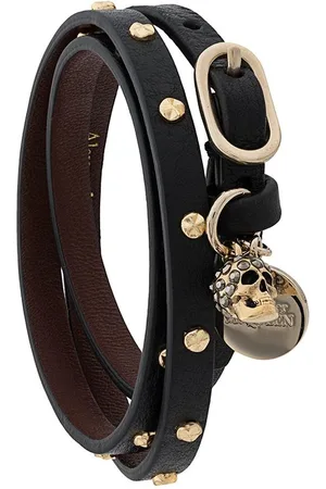 Alexander McQueen Double-wrap studded bracelet