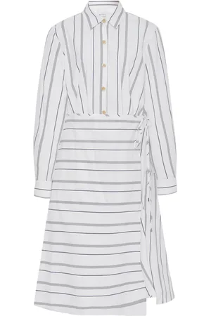 ROSETTA GETTY Striped asymmetric dress