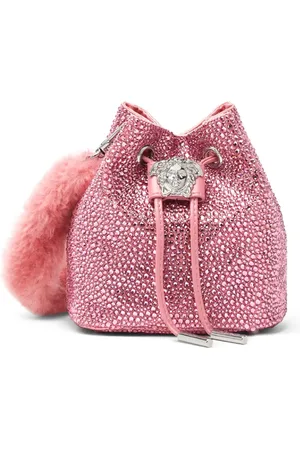 VERSACE Mini La Medusa crystal bucket bag