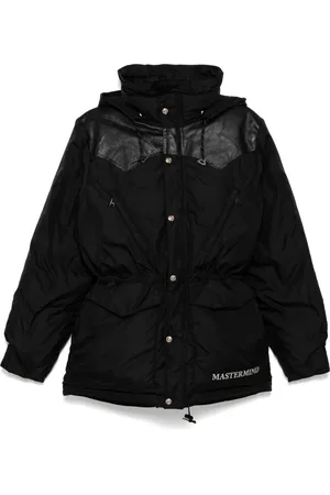 MASTERMIND Panel embroidered-logo padded jacket