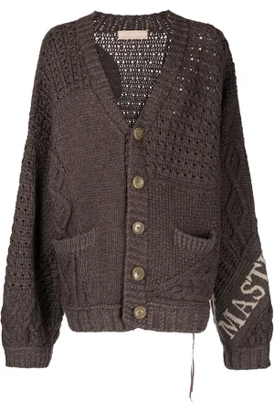 MASTERMIND Skull-print cashmere cardigan