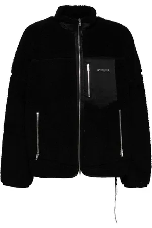 MASTERMIND Logo-motif shearlingjacket