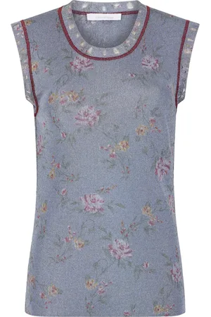 Paco rabanne Floral-print tank top